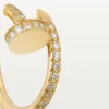 Kolczyki Juste Un Clou – żółte złoto, diamenty – Cartier