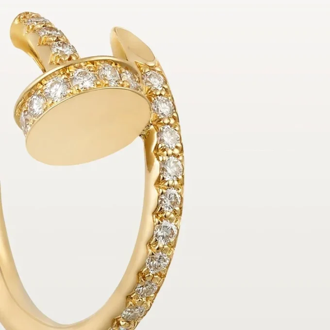 Kolczyki Juste Un Clou – żółte złoto, diamenty – Cartier