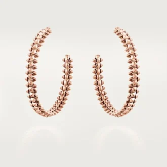 Kolczyki koła Clash De Cartier, mały model – różowe złoto – Cartier