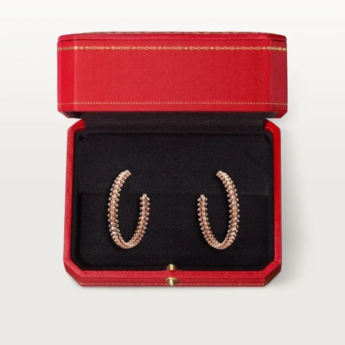 Kolczyki koła Clash De Cartier, mały model – różowe złoto – Cartier