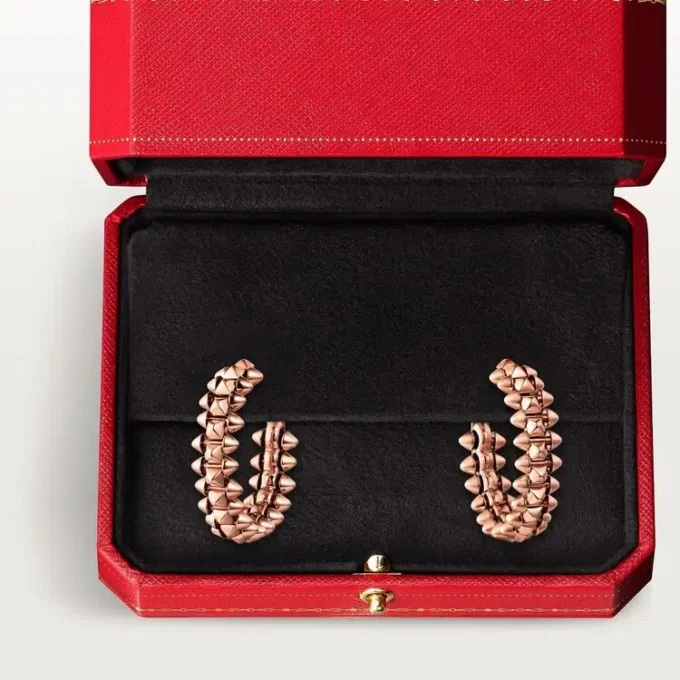 Kolczyki koła Clash De Cartier – różowe złoto, małe | Cartier Us