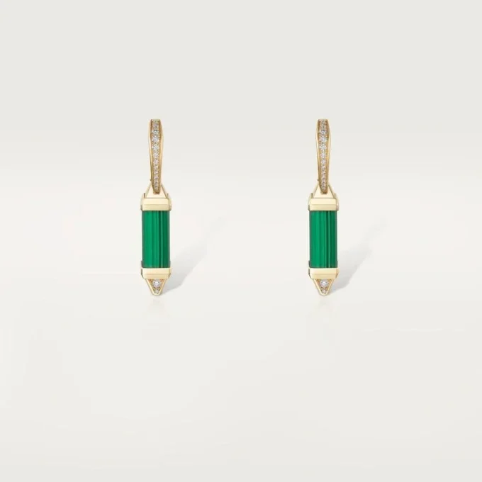 Kolczyki Les Berlingots De Cartier typu sleeper, diamenty