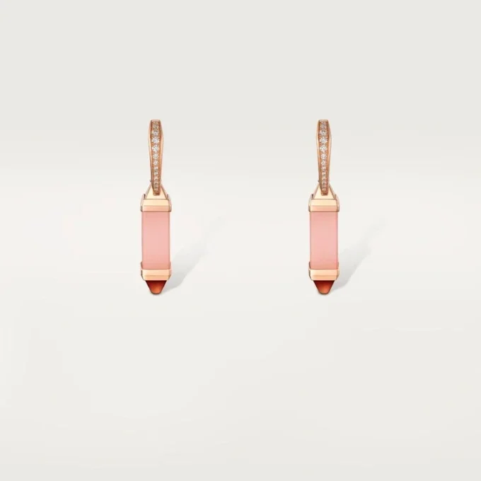 Kolczyki Les Berlingots De Cartier typu sleeper, diamenty