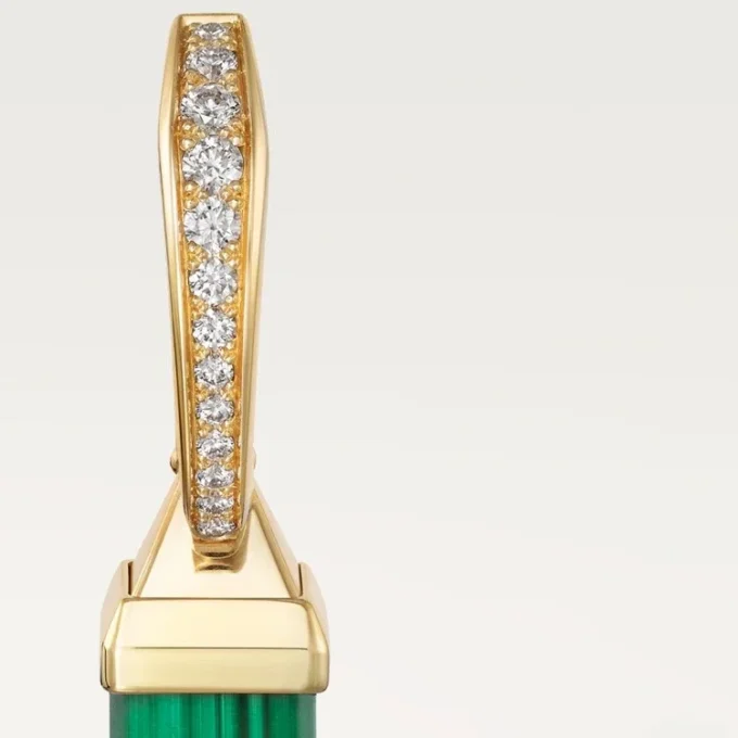 Kolczyki Les Berlingots De Cartier typu sleeper, diamenty