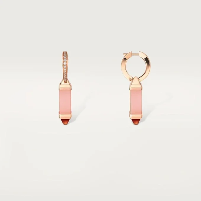 Kolczyki Les Berlingots De Cartier typu sleeper, diamenty