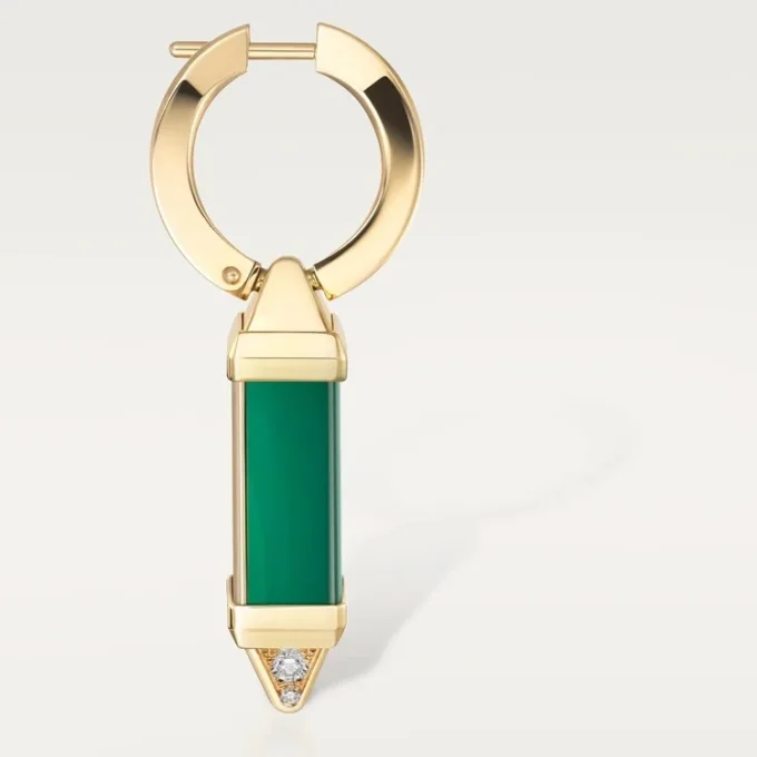 Kolczyki Les Berlingots De Cartier typu sleeper, diamenty