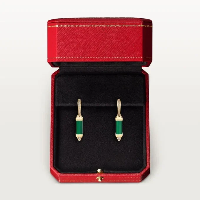 Kolczyki Les Berlingots De Cartier typu sleeper, diamenty