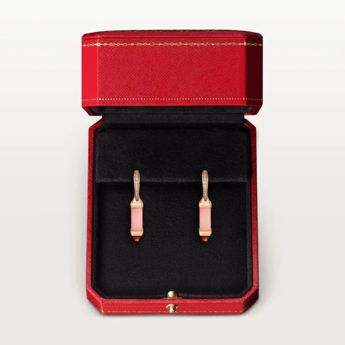 Kolczyki Les Berlingots De Cartier typu sleeper, diamenty