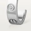 Kolczyki Love, 2 diamenty – białe złoto, diamenty – Cartier