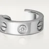 Kolczyki Love, 2 diamenty – białe złoto, diamenty – Cartier