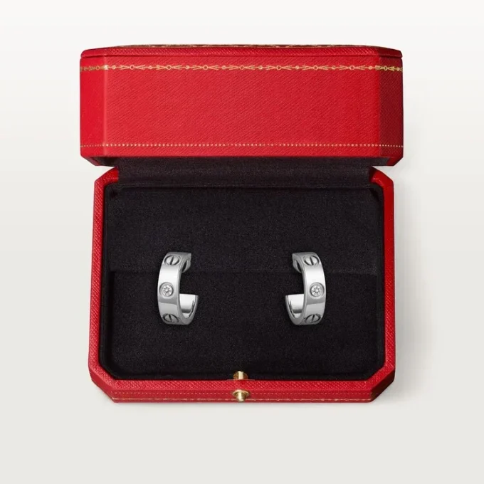 Kolczyki Love, 2 diamenty – białe złoto, diamenty – Cartier