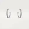 Kolczyki Love – białe złoto, diamenty – Cartier