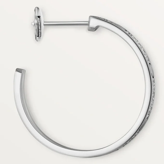 Kolczyki Love – białe złoto, diamenty – Cartier