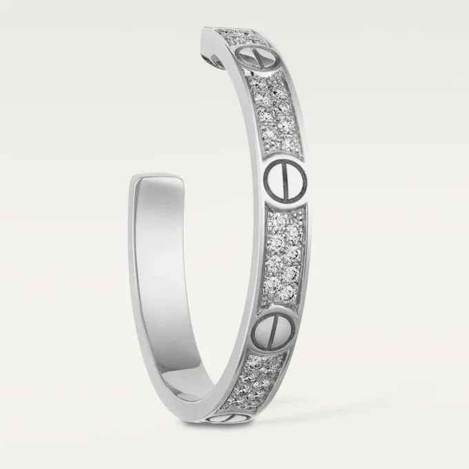 Kolczyki Love – białe złoto, diamenty – Cartier