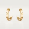 Kolczyki Love Hoop – żółte złoto, mały model | Cartier Us