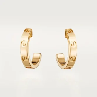Kolczyki Love Hoop – żółte złoto, mały model | Cartier Us