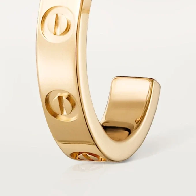 Kolczyki Love Hoop – żółte złoto, mały model | Cartier Us