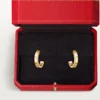 Kolczyki Love Hoop – żółte złoto, mały model | Cartier Us