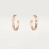 Kolczyki Love – różowe złoto, diamenty – Cartier