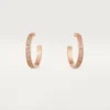 Kolczyki Love – różowe złoto, diamenty – Cartier