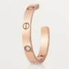 Kolczyki Love – różowe złoto, diamenty – Cartier
