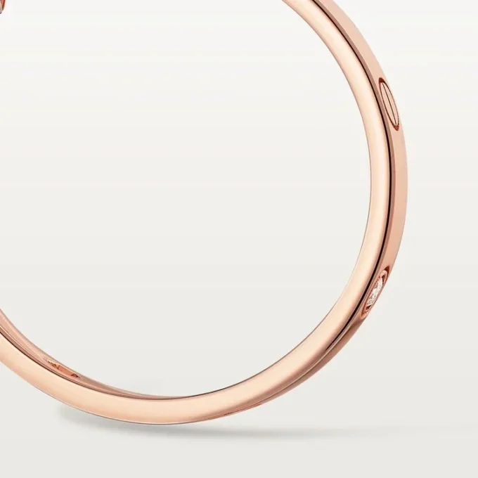 Kolczyki Love – różowe złoto, diamenty – Cartier