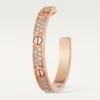 Kolczyki Love – różowe złoto, diamenty – Cartier