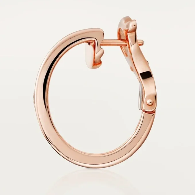 Kolczyki Love – różowe złoto, diamenty – Cartier