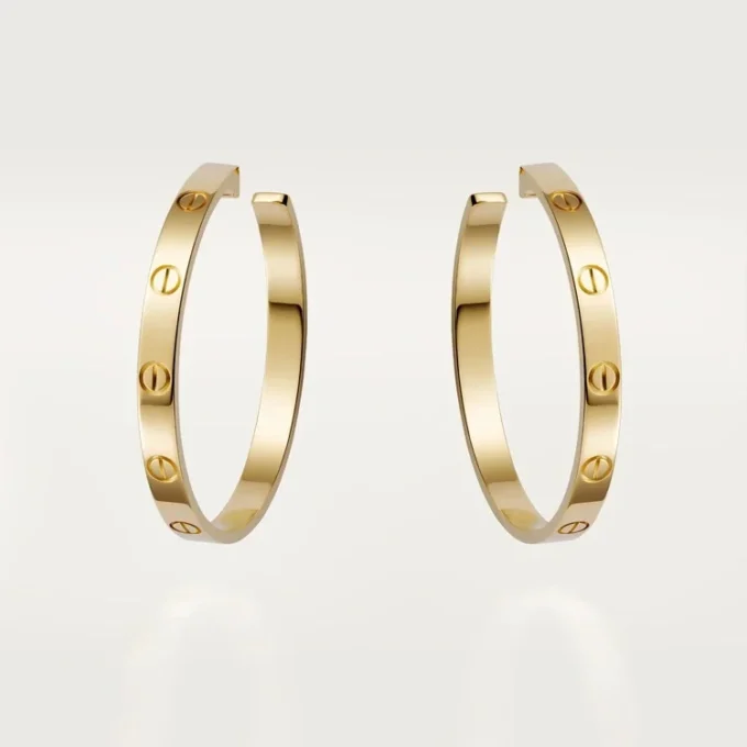 Kolczyki Love – żółte złoto – Cartier