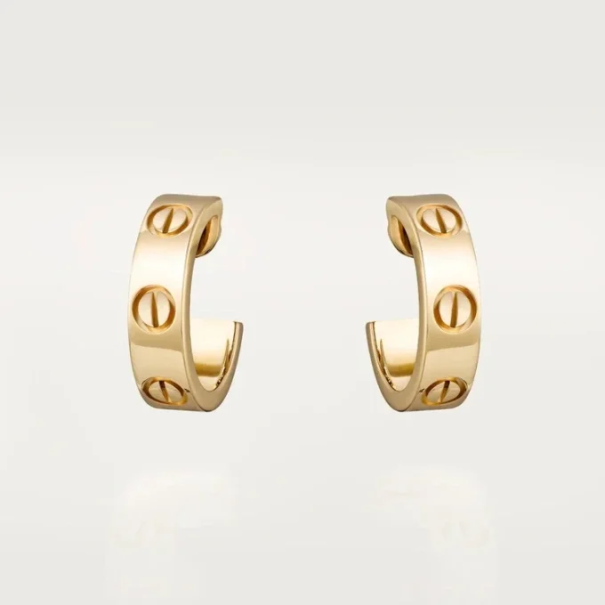 Kolczyki Love – żółte złoto – Cartier