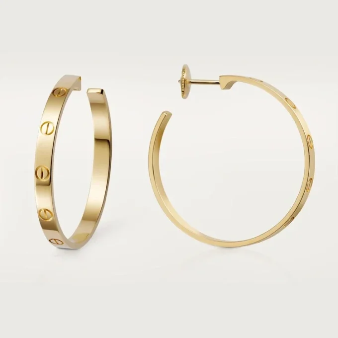 Kolczyki Love – żółte złoto – Cartier