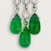 Kolczyki Panthere De Cartier – białe złoto, szmaragdy, onyks, diamenty – Cartier
