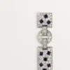 Kolczyki Panthere De Cartier – białe złoto, szmaragdy, onyks, diamenty – Cartier