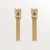 Kolczyki Panthere De Cartier – żółte złoto, diamenty, granaty tsaworytowe, onyks – Cartier