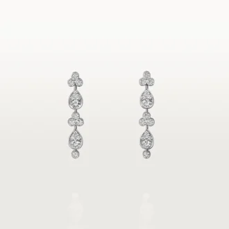 Kolczyki Pluie De Cartier – białe złoto, diamenty – Cartier