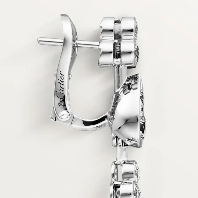 Kolczyki Pluie De Cartier – białe złoto, diamenty – Cartier