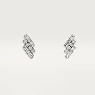 Kolczyki Reflection De Cartier – białe złoto, diamenty – Cartier