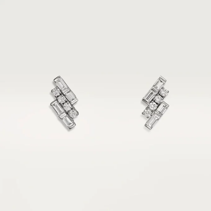 Kolczyki Reflection De Cartier – białe złoto, diamenty – Cartier
