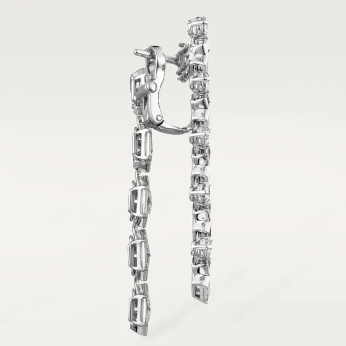 Kolczyki Reflection De Cartier – białe złoto, diamenty – Cartier