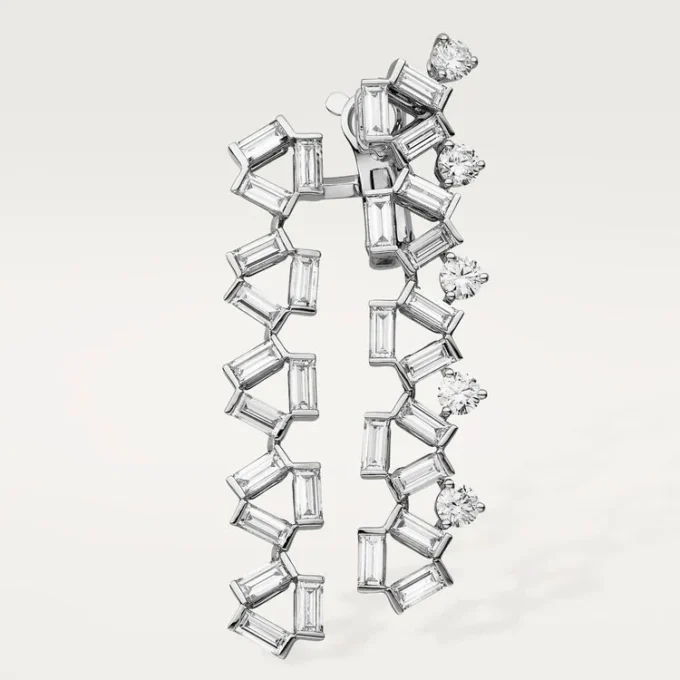 Kolczyki Reflection De Cartier – białe złoto, diamenty – Cartier