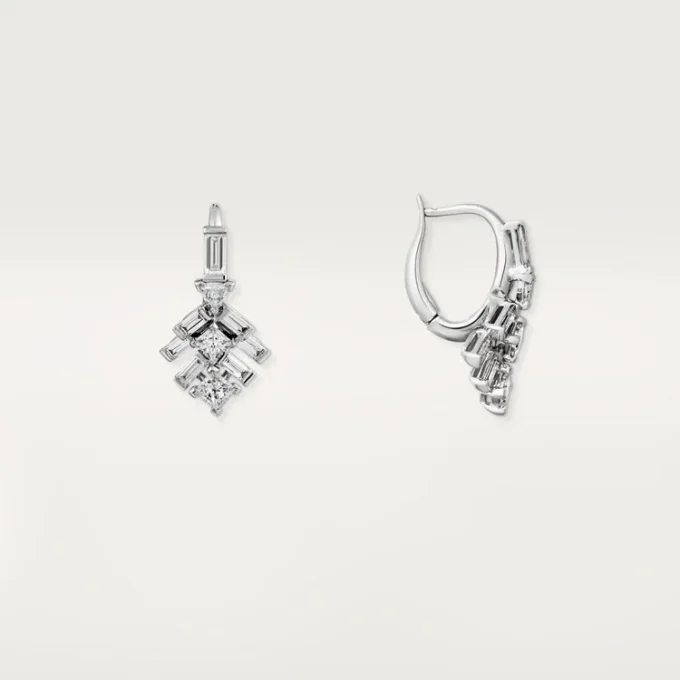 Kolczyki Reflection De Cartier – białe złoto, diamenty – Cartier
