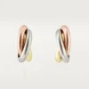 Kolczyki Trinity Hoop z trójkolorowego złota | Cartier Us