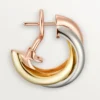 Kolczyki Trinity Hoop z trójkolorowego złota | Cartier Us