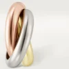 Kolczyki Trinity Hoop z trójkolorowego złota | Cartier Us