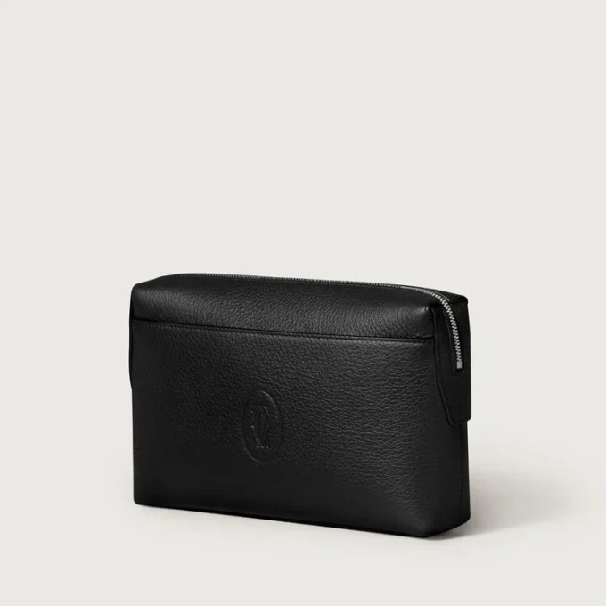 Kwadratowa torebka, Must De Cartier – czarna skóra cielęca, wykończenie palladowe – Cartier Kwadratowa torebka, Must De Cartier – czarna skóra cielęca, wykończenie palladowe – Cartier