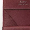 Kwadratowy portmonetka, Must De Cartier – czarna skóra cielęca, wykończenie ze stali nierdzewnej – Cartier Kwadratowy portmonetka, Must De Cartier – czarna skóra cielęca, wykończenie ze stali nierdzewnej – Cartier