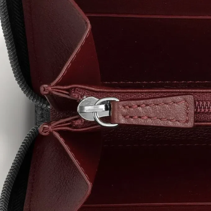 Międzynarodowy portfel zapinany na zamek, Must De Cartier – czarna skóra cielęca, wykończenie palladowe – Cartier Międzynarodowy portfel zapinany na zamek, Must De Cartier – czarna skóra cielęca, wykończenie palladowe – Cartier