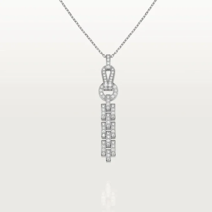 Naszyjnik Agrafe – białe złoto, diamenty – Cartier