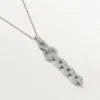 Naszyjnik Agrafe – białe złoto, diamenty – Cartier