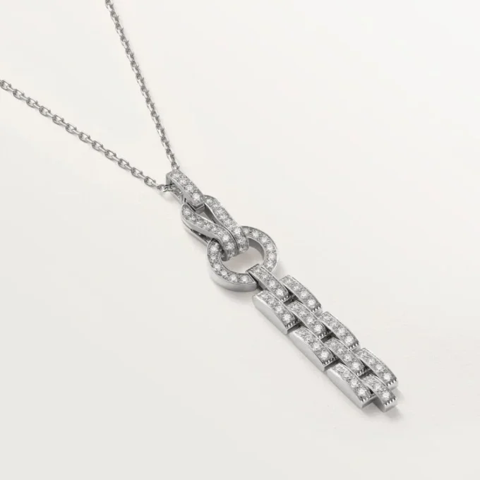 Naszyjnik Agrafe – białe złoto, diamenty – Cartier